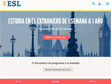 Tablet Screenshot of esl-idiomas.com